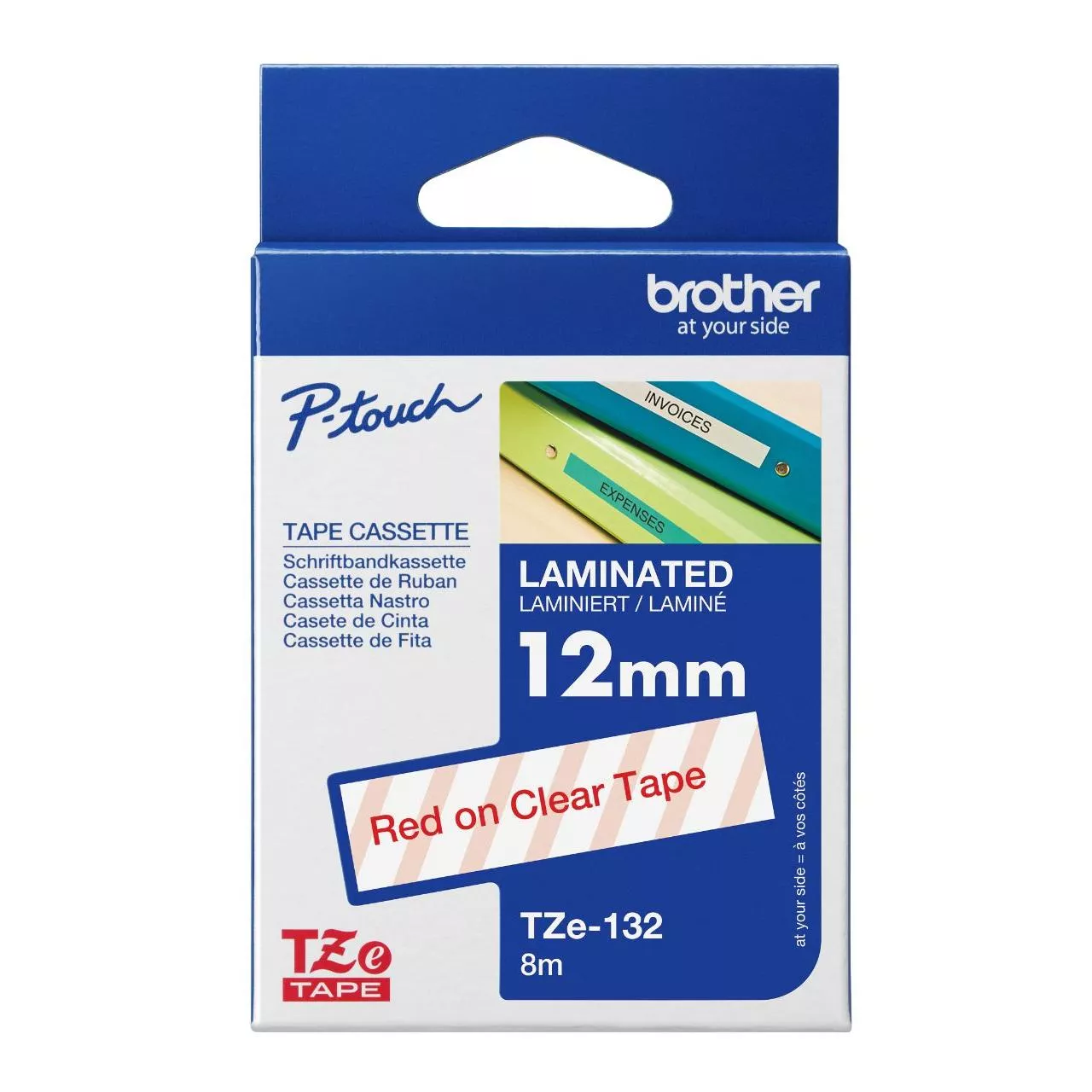 Brother Tze-132 Genuine Label Printer (Label Maker) Tape 1