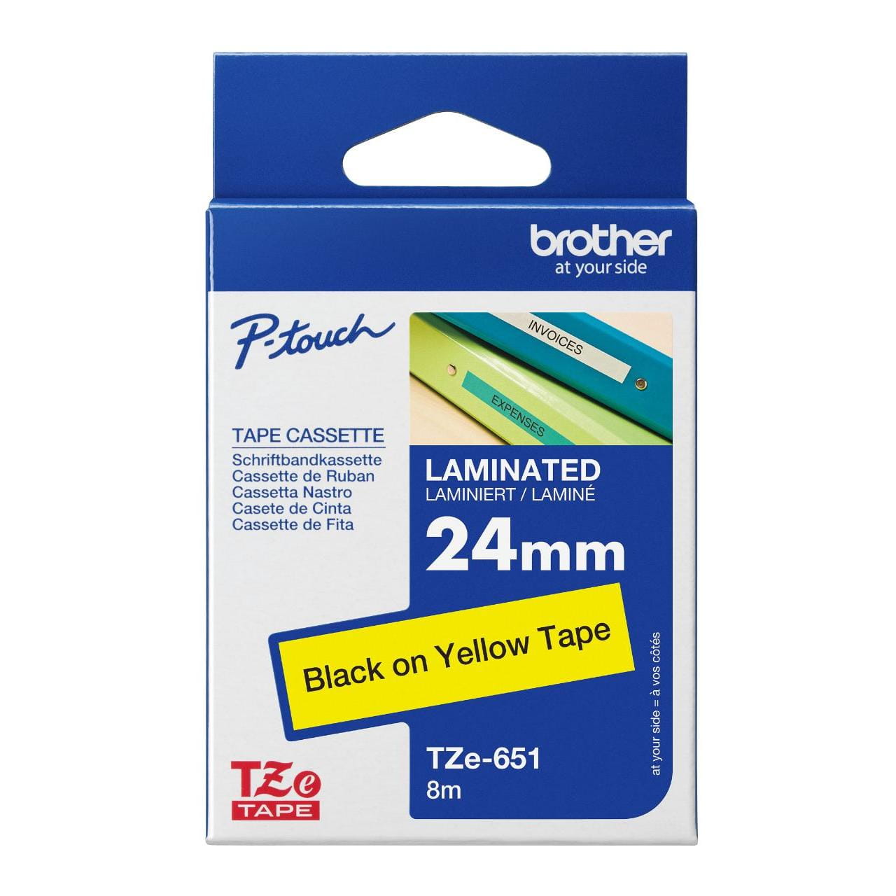 Brother TZe-651 Genuine Label Printer (Label Maker) Tape 1