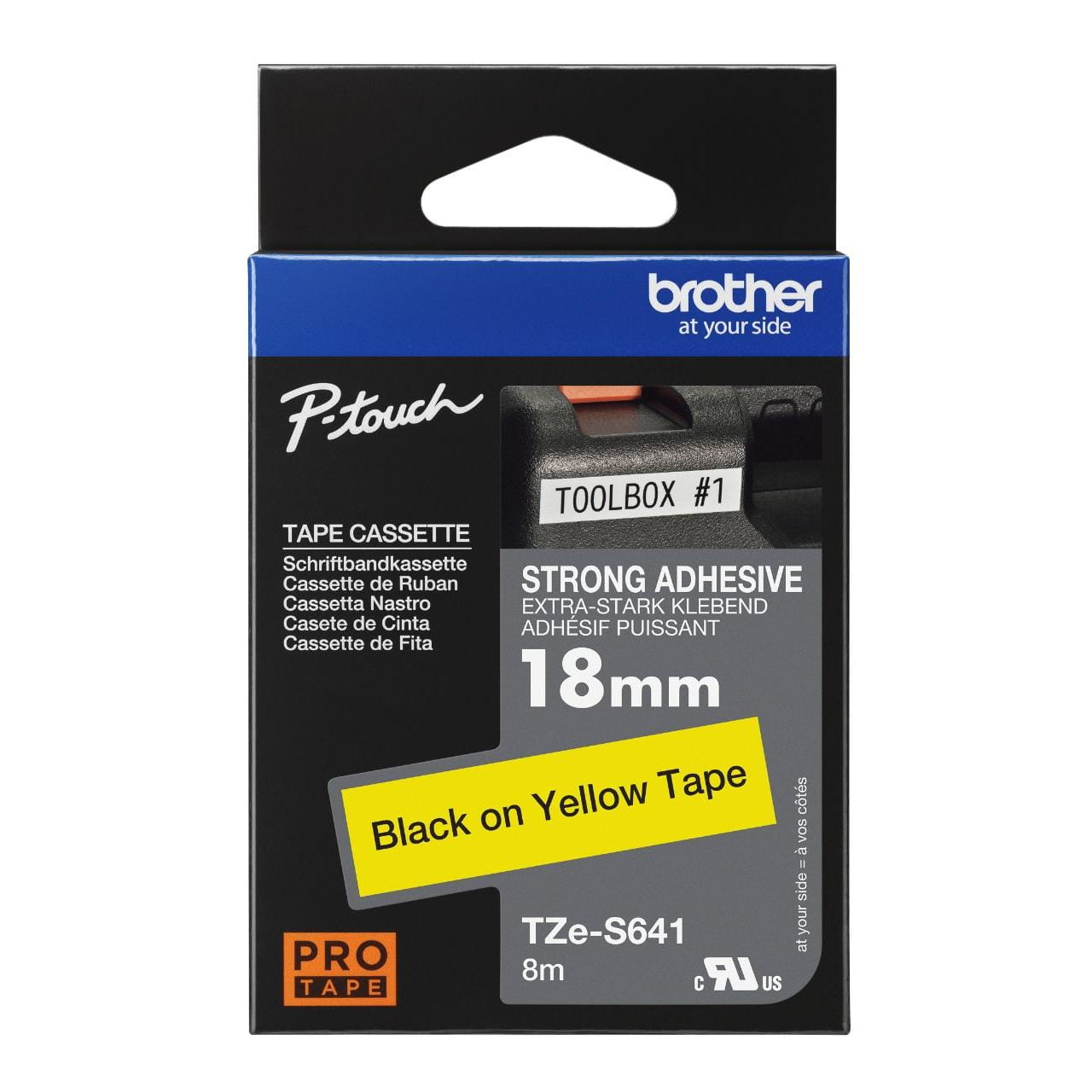 Brother Tze-S641 Genuine Label Printer (Label Maker) Tape 1