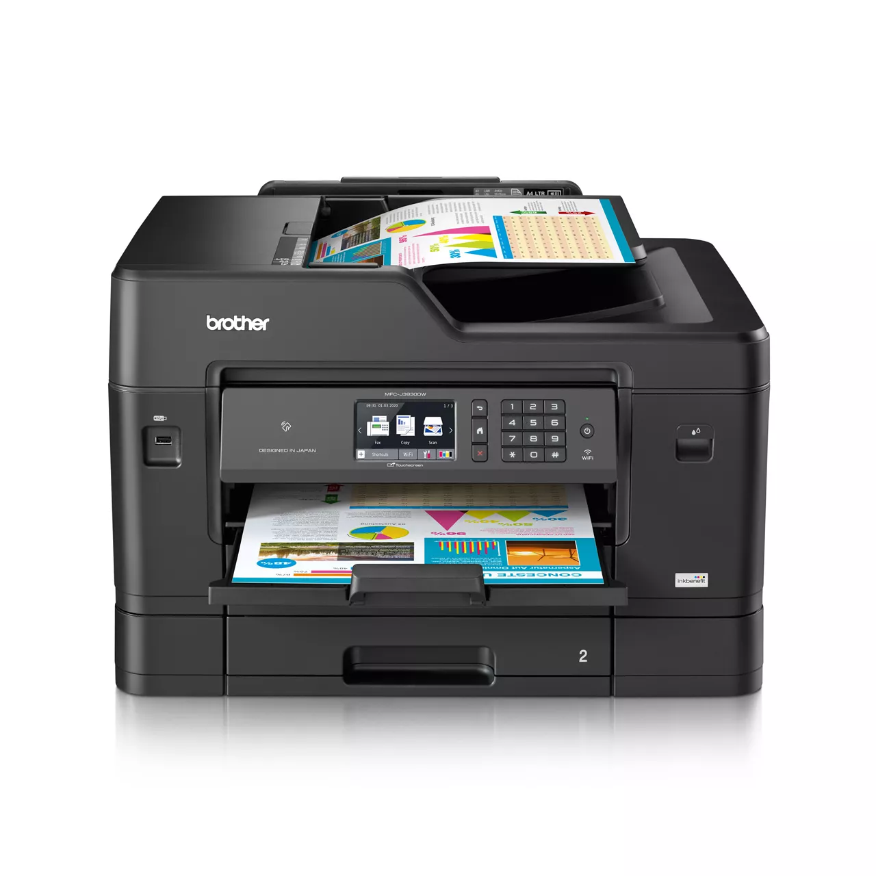 Brother MFC-J3930DW A3 Inkjet Printer Front view